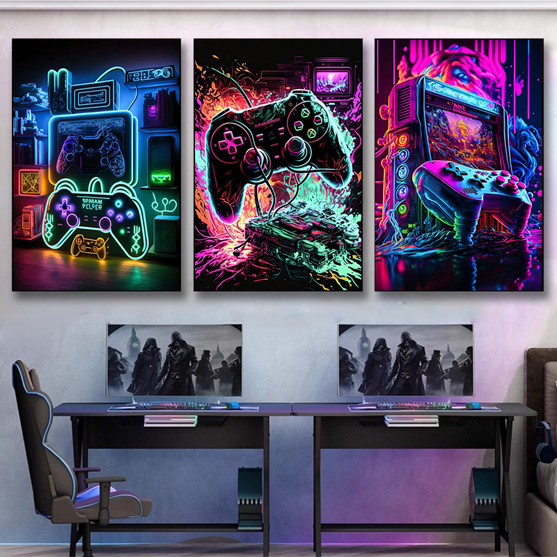 Modern Neon Pop Cool Gaming Wa - огляд і ціна Esports Gaming House