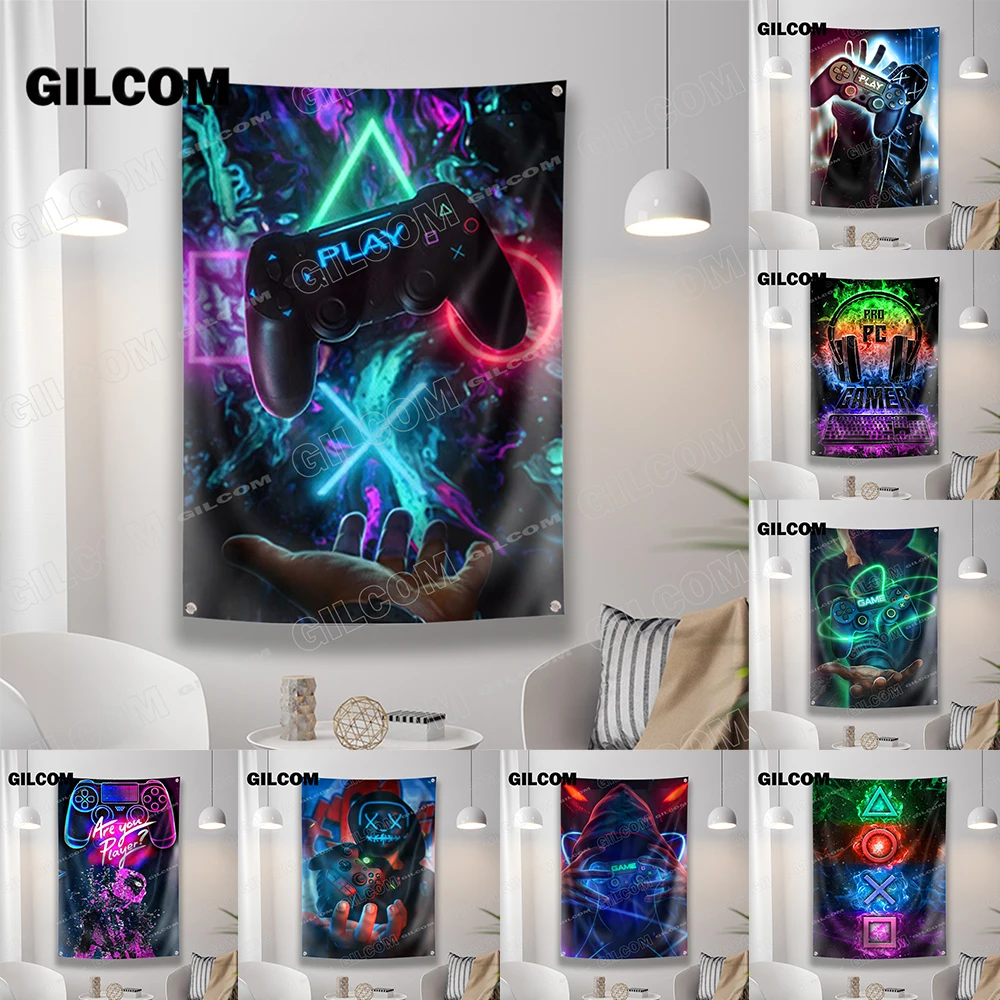 Gaming Room Flag Cool Punk Sty - огляд і ціна Esports Gaming Poster