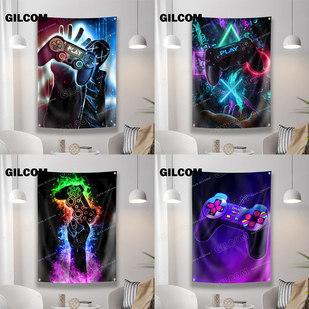 Gaming Room Flag Cool Punk Sty - огляд і ціна Esports Gaming Poster