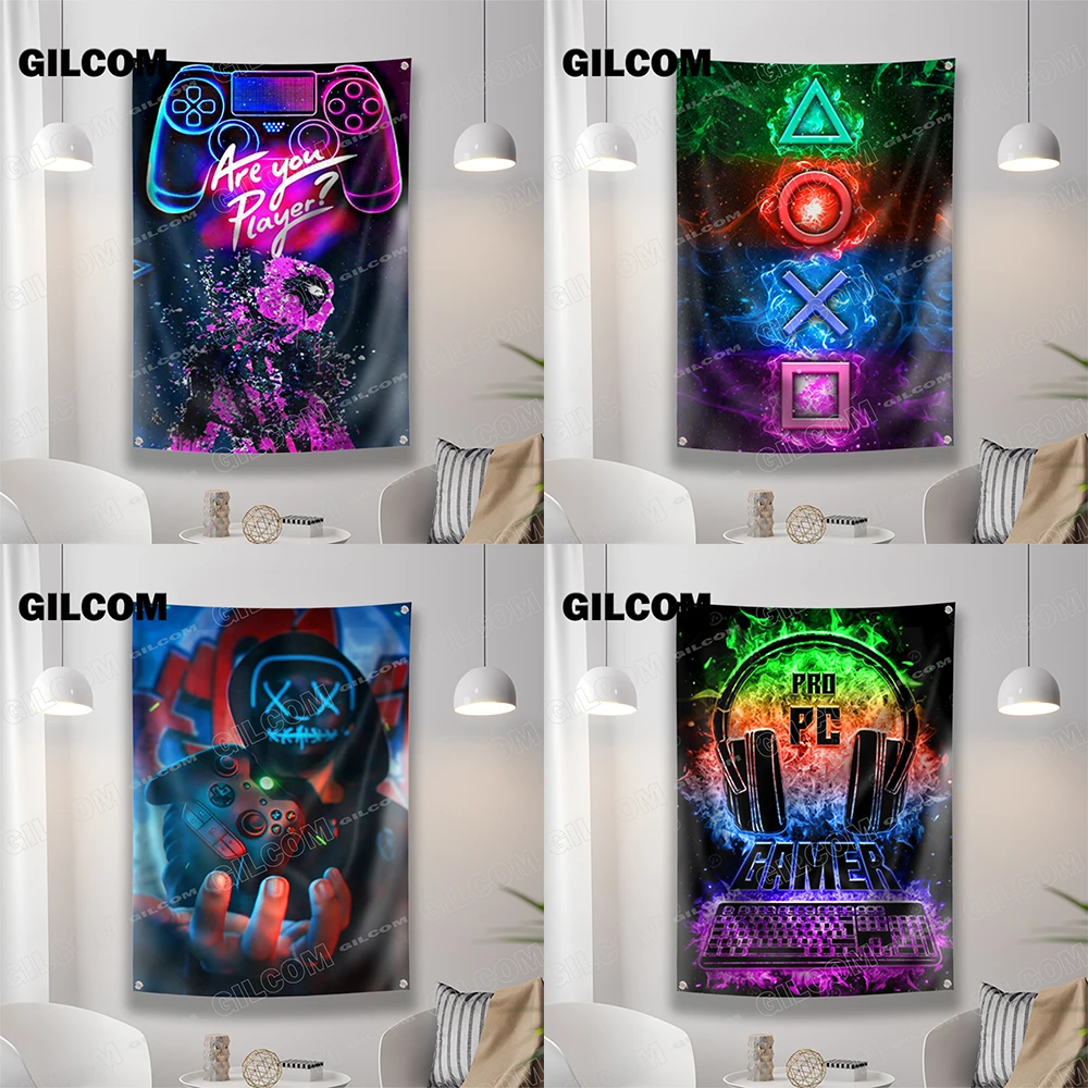 Gaming Room Flag Cool Punk Sty - огляд і ціна Esports Gaming Poster