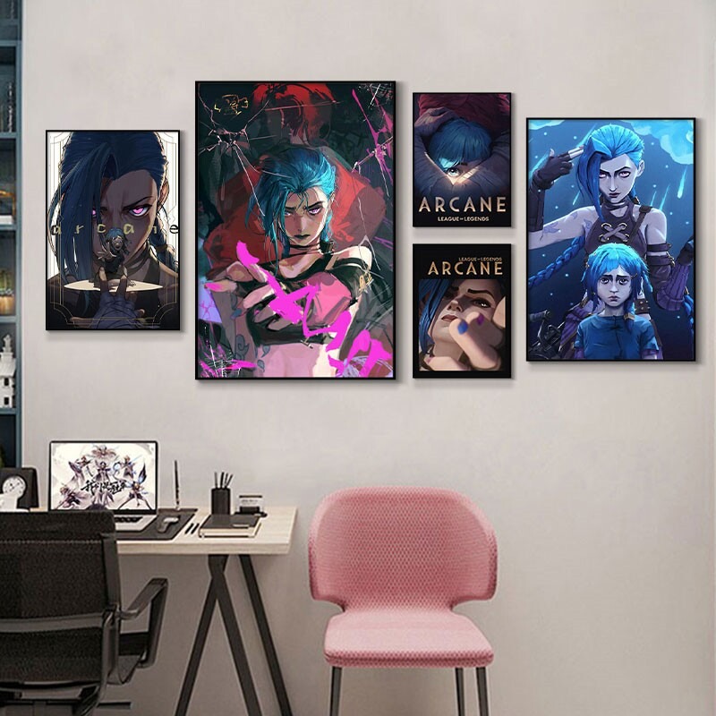 Arcane Jinx Close-Up Poster Un - огляд і ціна Esports Gaming Poster